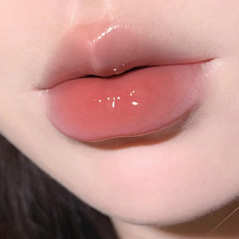 Black Crystal Water Gloss Mirror Lip Gloss Nude Color Series