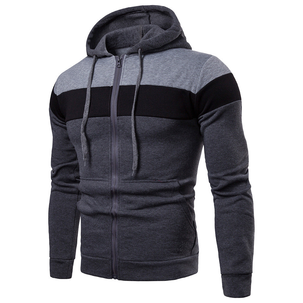 Stitching Together Men's Hoodie With Sleeves
