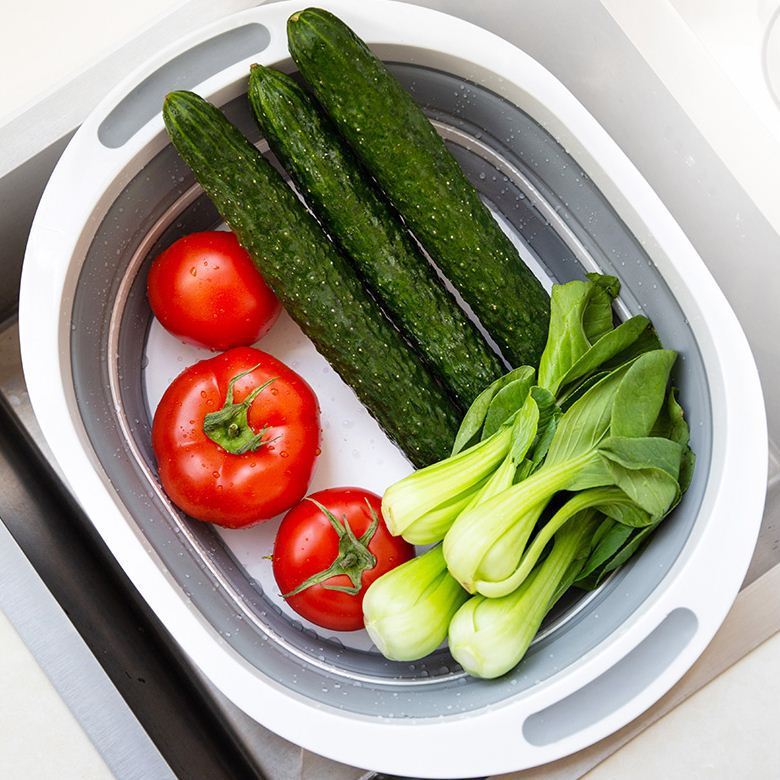 Foldable vegetable sink