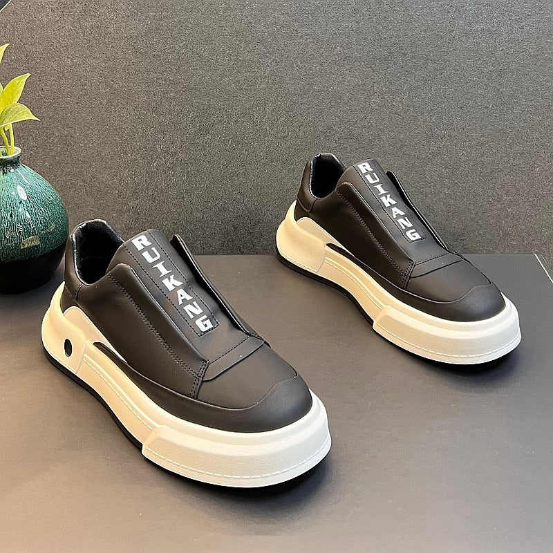 Fashion Versatile Small White Shoes High Rise Board Shoes