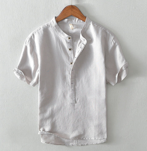 Linen Shirts Men's Short-sleeved Men's Shirts