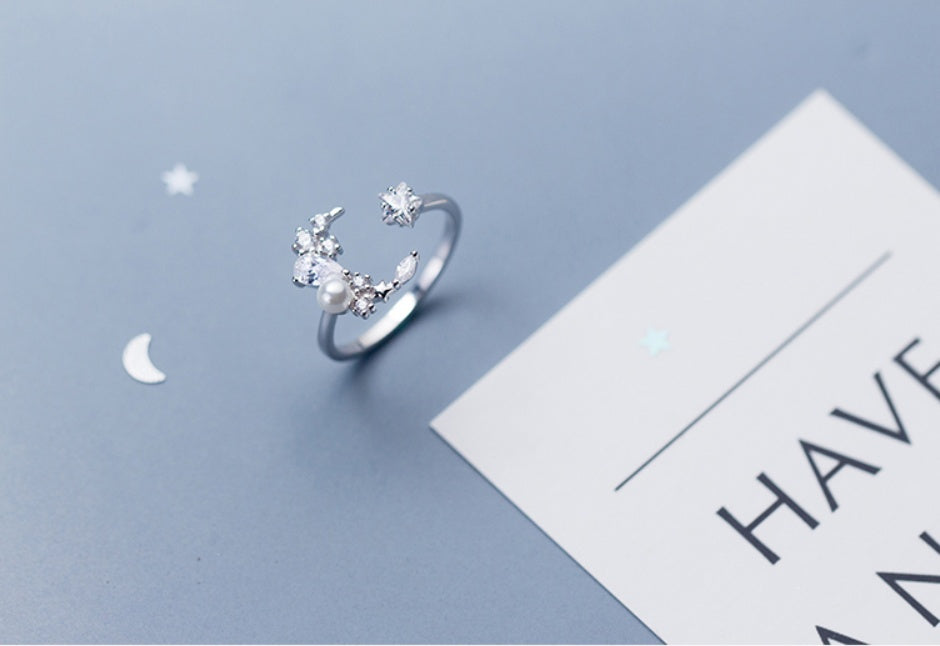 Star Beads Pearl Ring