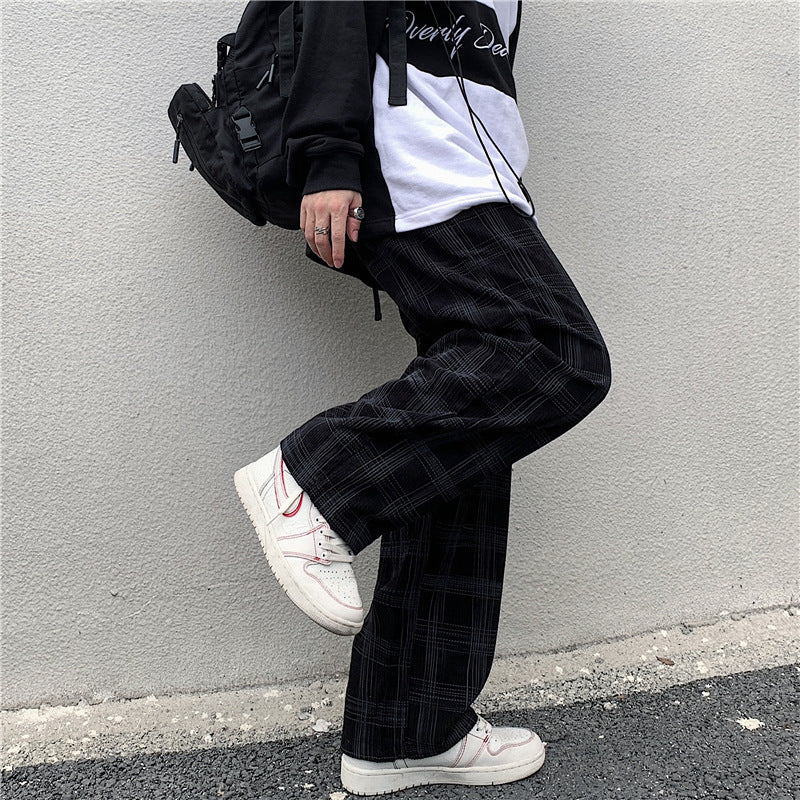 American Style Ins Street Corduroy Casual Pants Men Loose