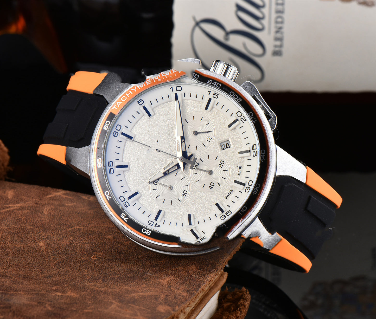 Men's Casual Rubber Band Quartz Watch
