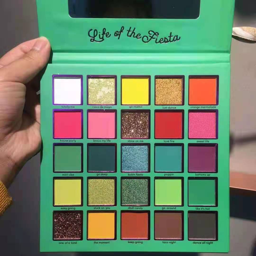 25 Color Eyeshadow Palette Red Girl Mashed Potatoes