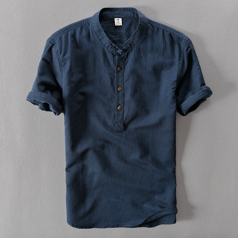 Linen Shirts Men's Short-sleeved Men's Shirts