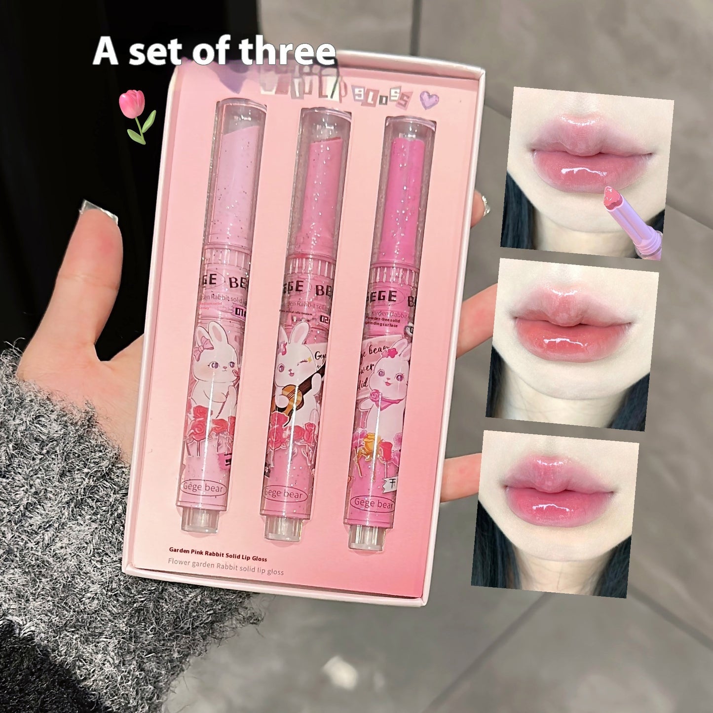 Water Light Colored Moisturizing Solid Lip Gloss