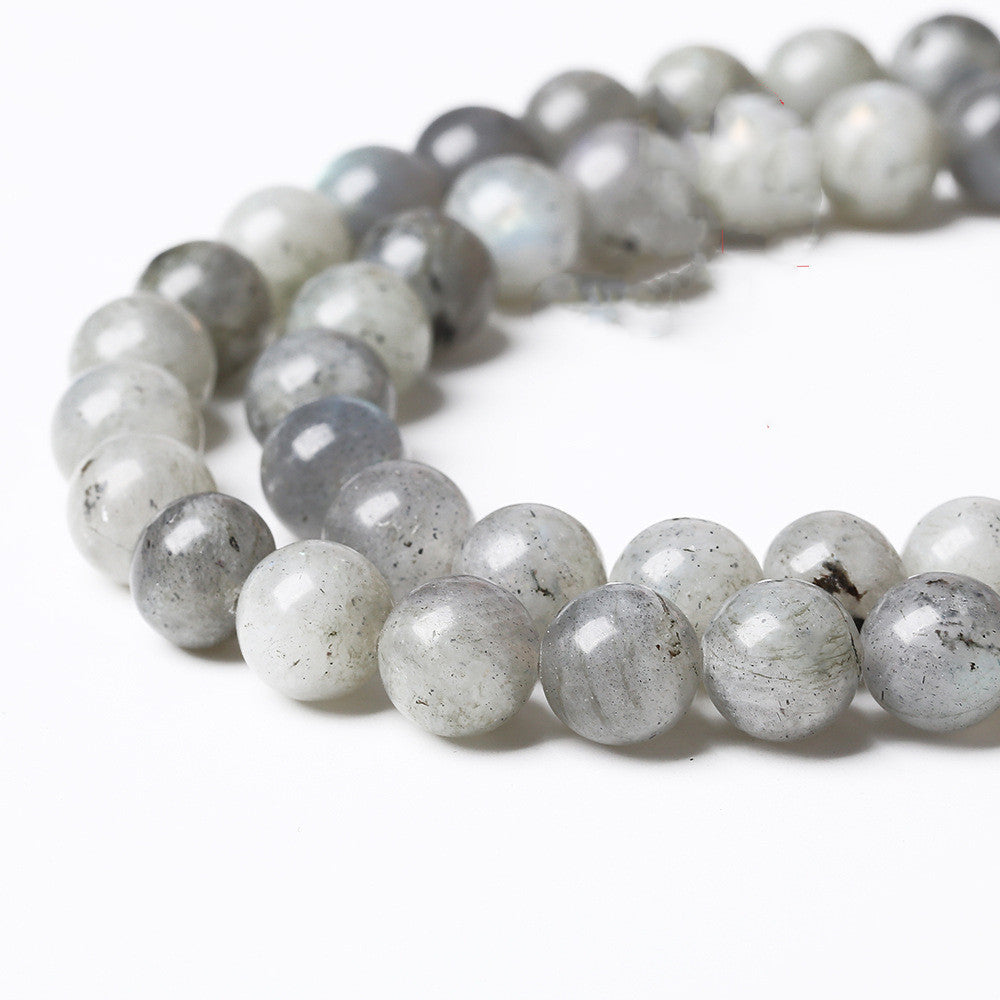 White Glitter Scattered Beads