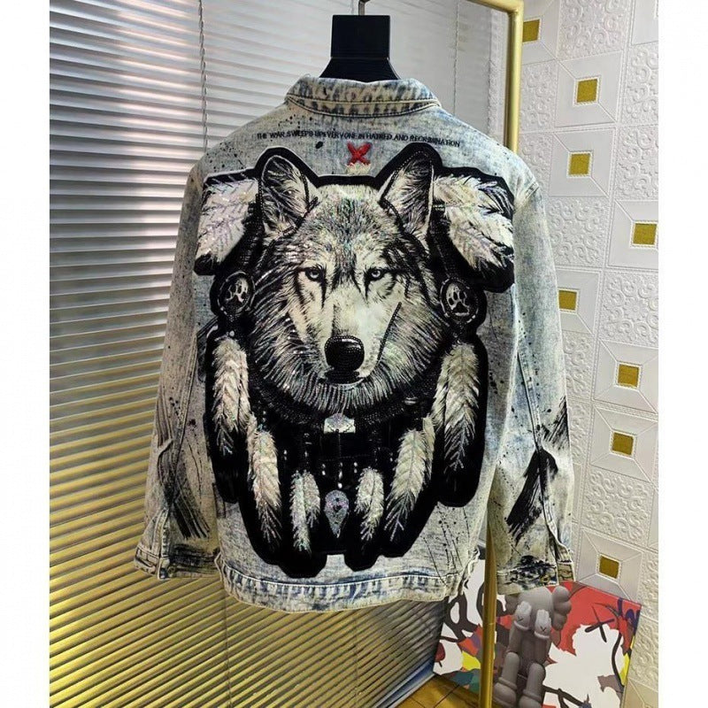 Fashionable Personalized Embroidered Jacket For Men