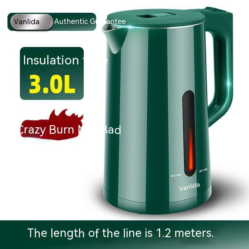 Malata Electric Kettle Stainless Steel Electric Water Pot Dormitory Household Durable Insulation