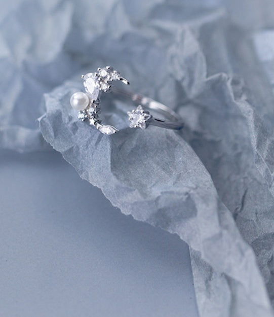Star Beads Pearl Ring