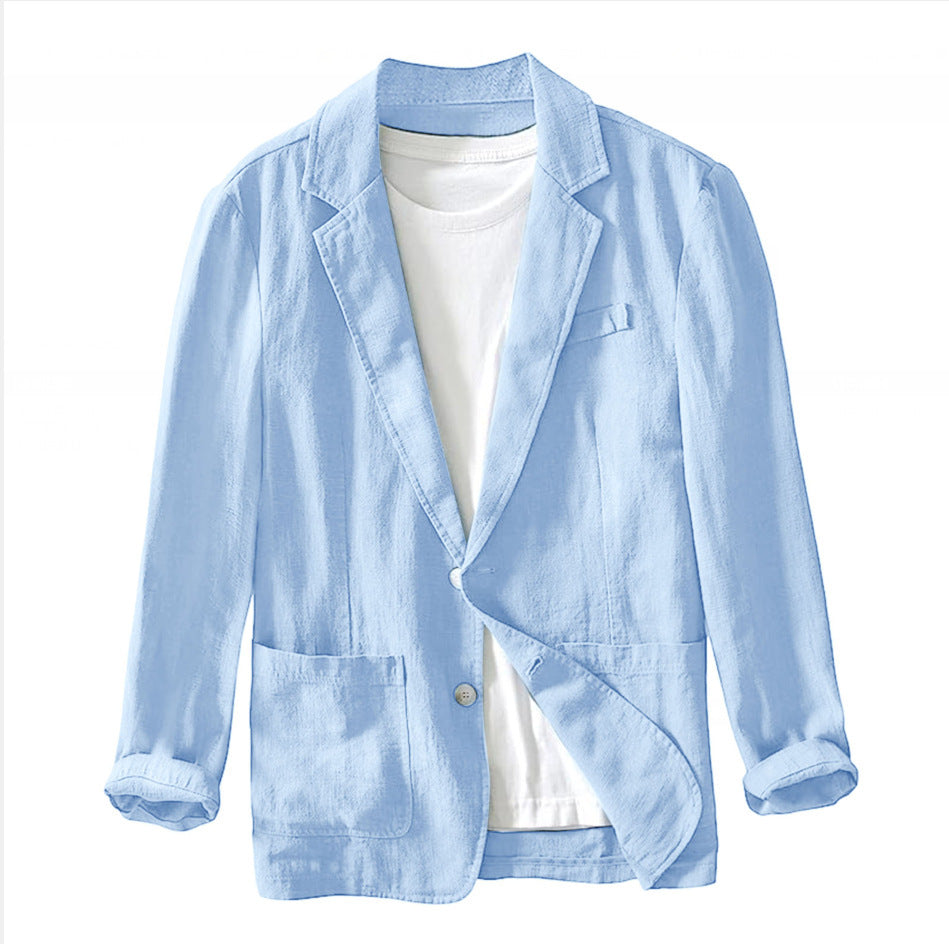 Patchwork Long Sleeve Fashion Polo Collar Coat