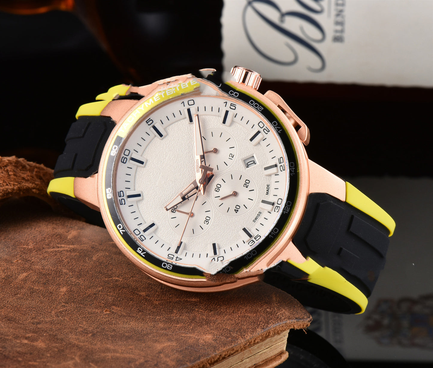 Men's Casual Rubber Band Quartz Watch