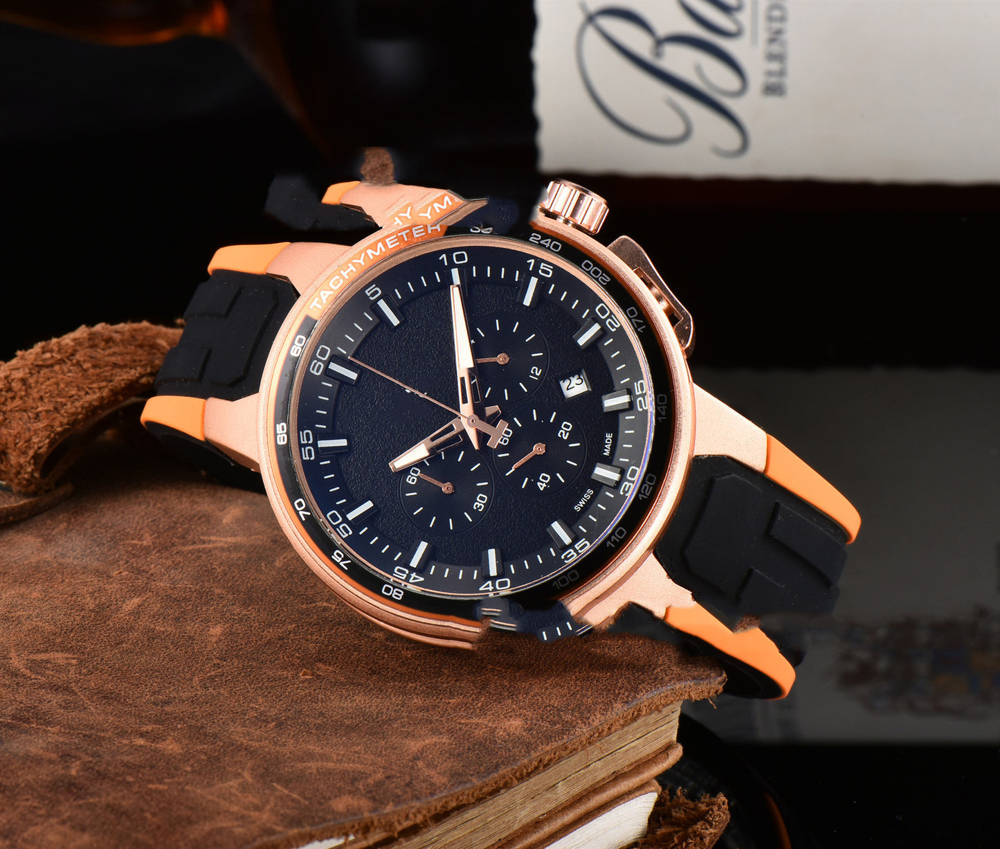 Men's Casual Rubber Band Quartz Watch