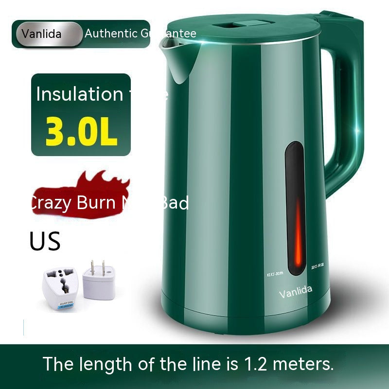 Malata Electric Kettle Stainless Steel Electric Water Pot Dormitory Household Durable Insulation