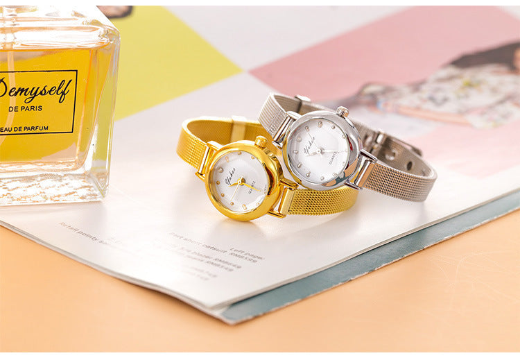 Fashion Mesh Strap Watch Fashion Casual Ladies Small Students