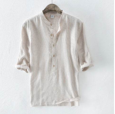 Linen Shirts Men's Short-sleeved Men's Shirts