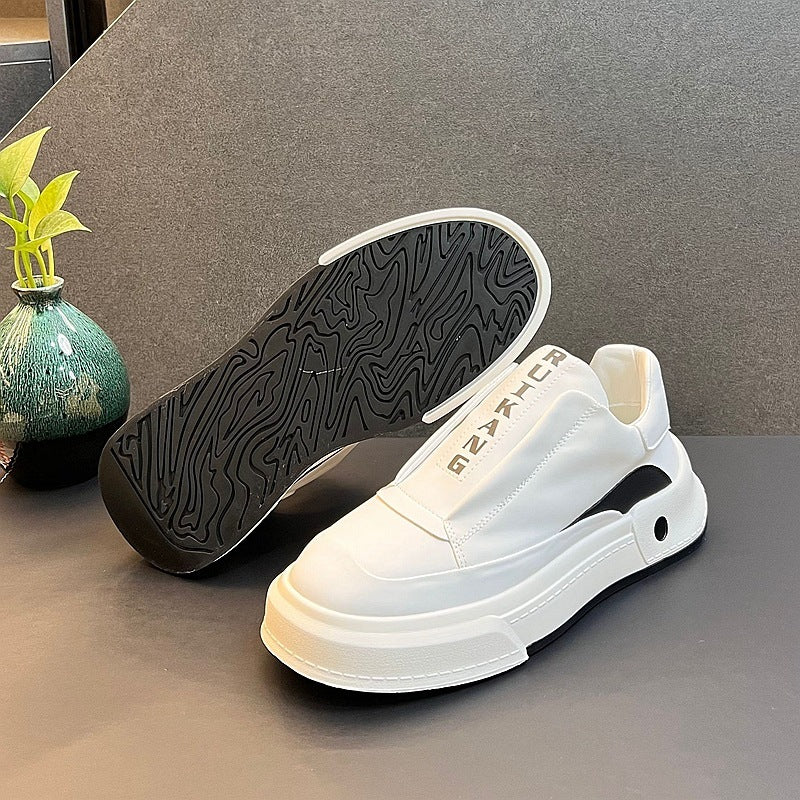 Fashion Versatile Small White Shoes High Rise Board Shoes