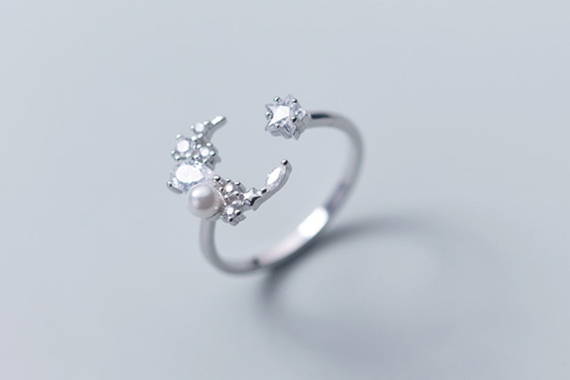 Star Beads Pearl Ring