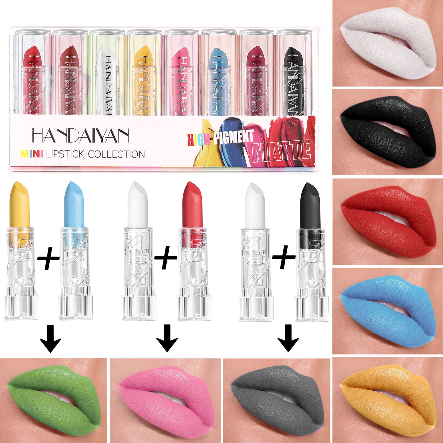 Halloween Lipstick Kit Matte Waterproof No Stain On Cup