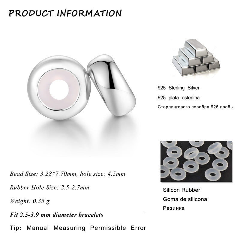 Smooth round positioning fixing beads