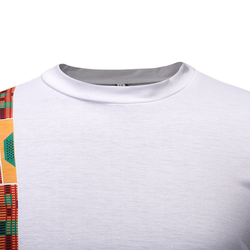 Men's summer African style T-shirt