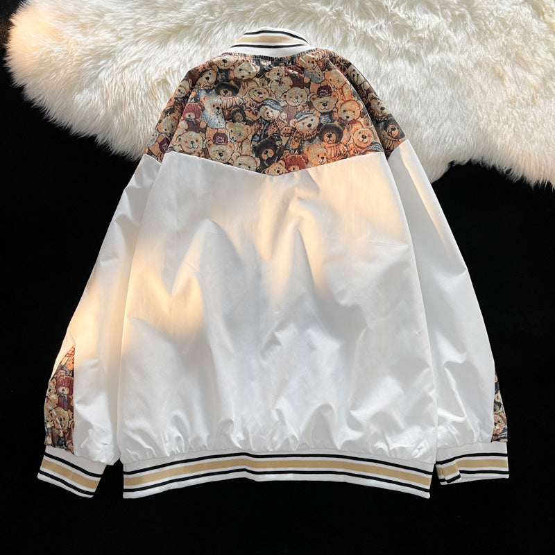 Men's Loose And Casual Retro Baseball Jacket