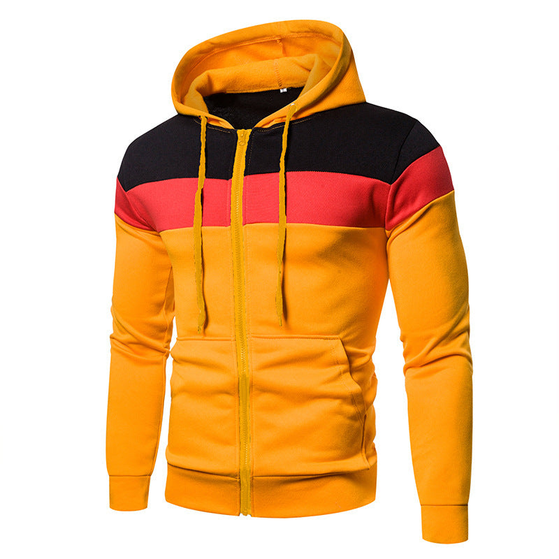 Stitching Together Men's Hoodie With Sleeves