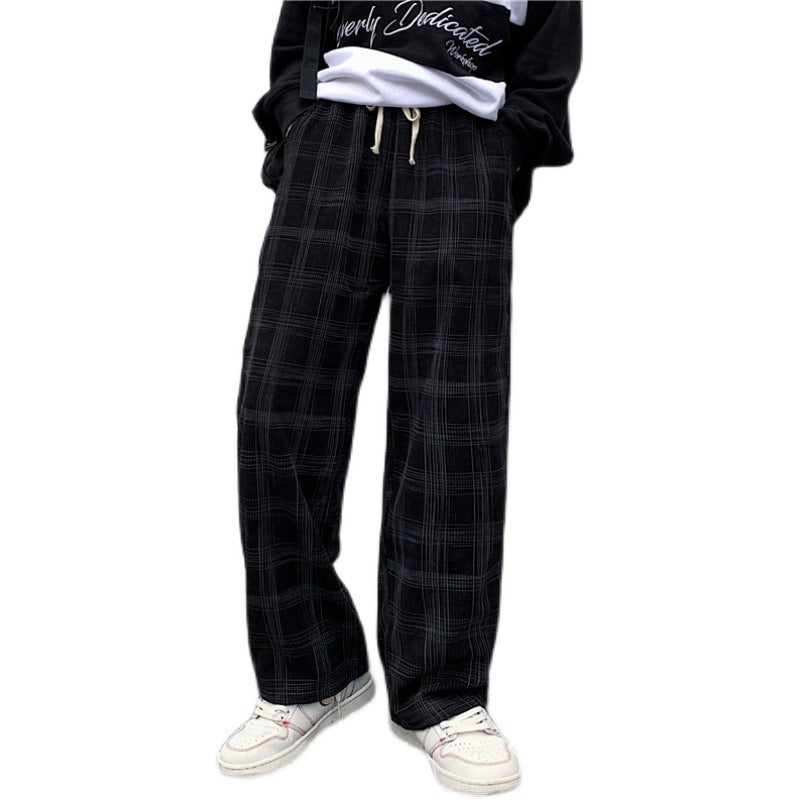 American Style Ins Street Corduroy Casual Pants Men Loose