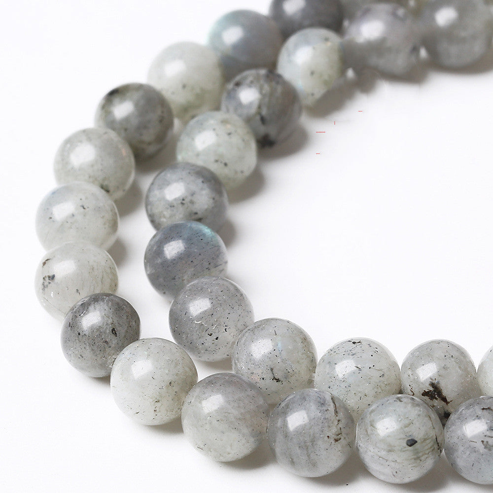 White Glitter Scattered Beads