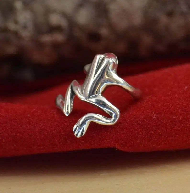 Little Frog Earrings Retro Tree Frog Ear Clip Funny Animal Earrings