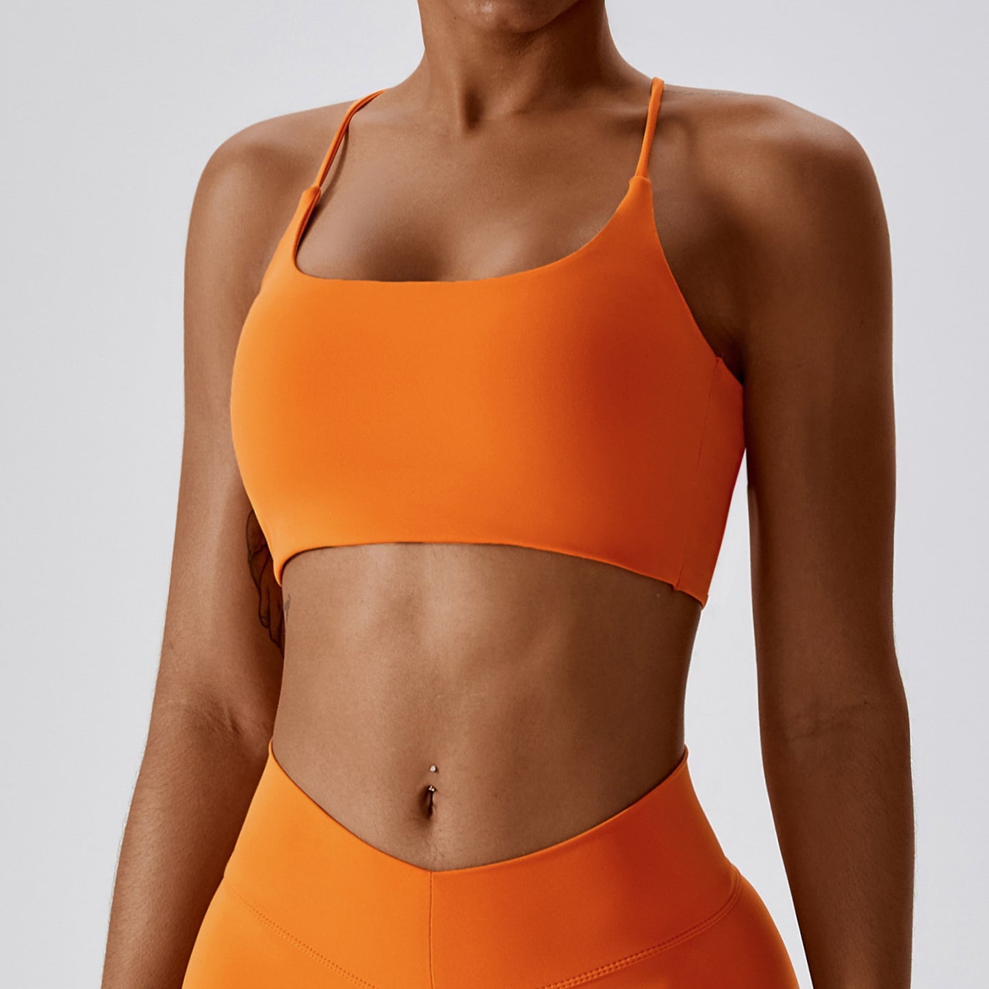 European And American Summer Shockproof Naked Yoga Bra Outer Wear Running Fitness Sports Underwear Beauty Back Yoga Vest 8233