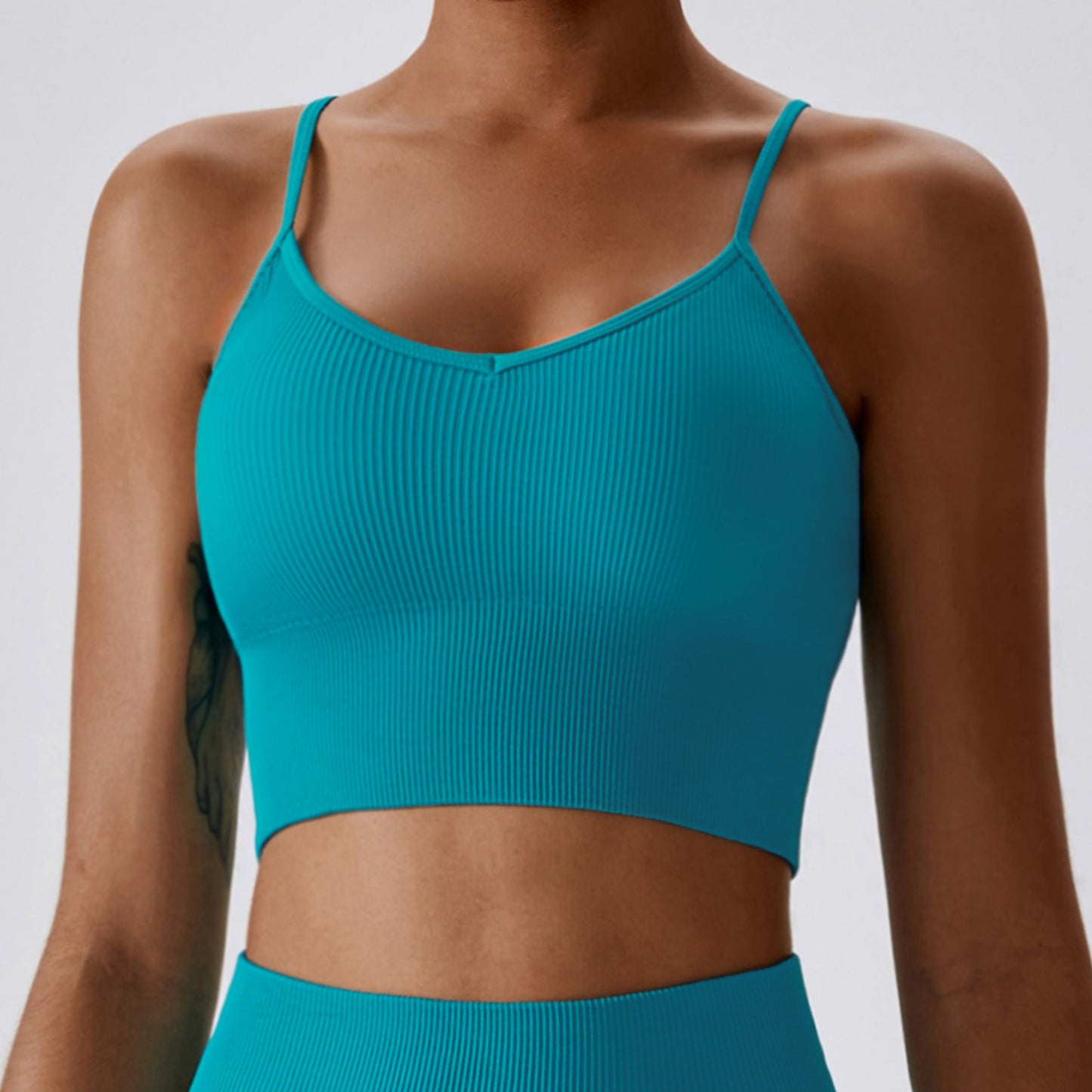 European And American Seamless Yoga Bra Outer Wear Running Sports Underwear Quick-drying Tight Fitness Yoga Clothing Women's 6866