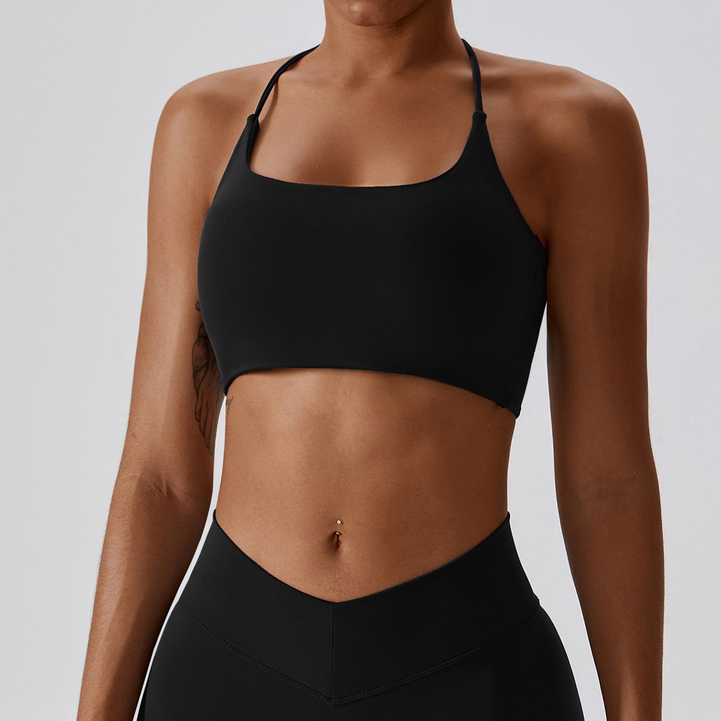 European And American Summer Shockproof Naked Yoga Bra Outer Wear Running Fitness Sports Underwear Beauty Back Yoga Vest 8233