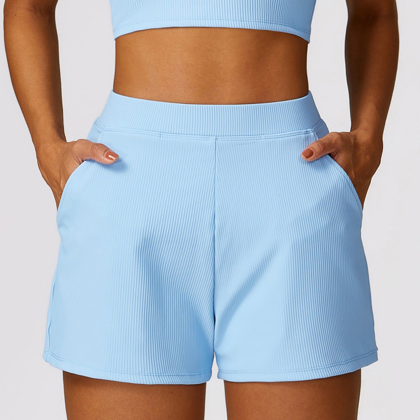 Spring Loose Casual Sports Shorts Threaded All-match Quick-drying Yoga Running Fitness Shorts Women's 8526