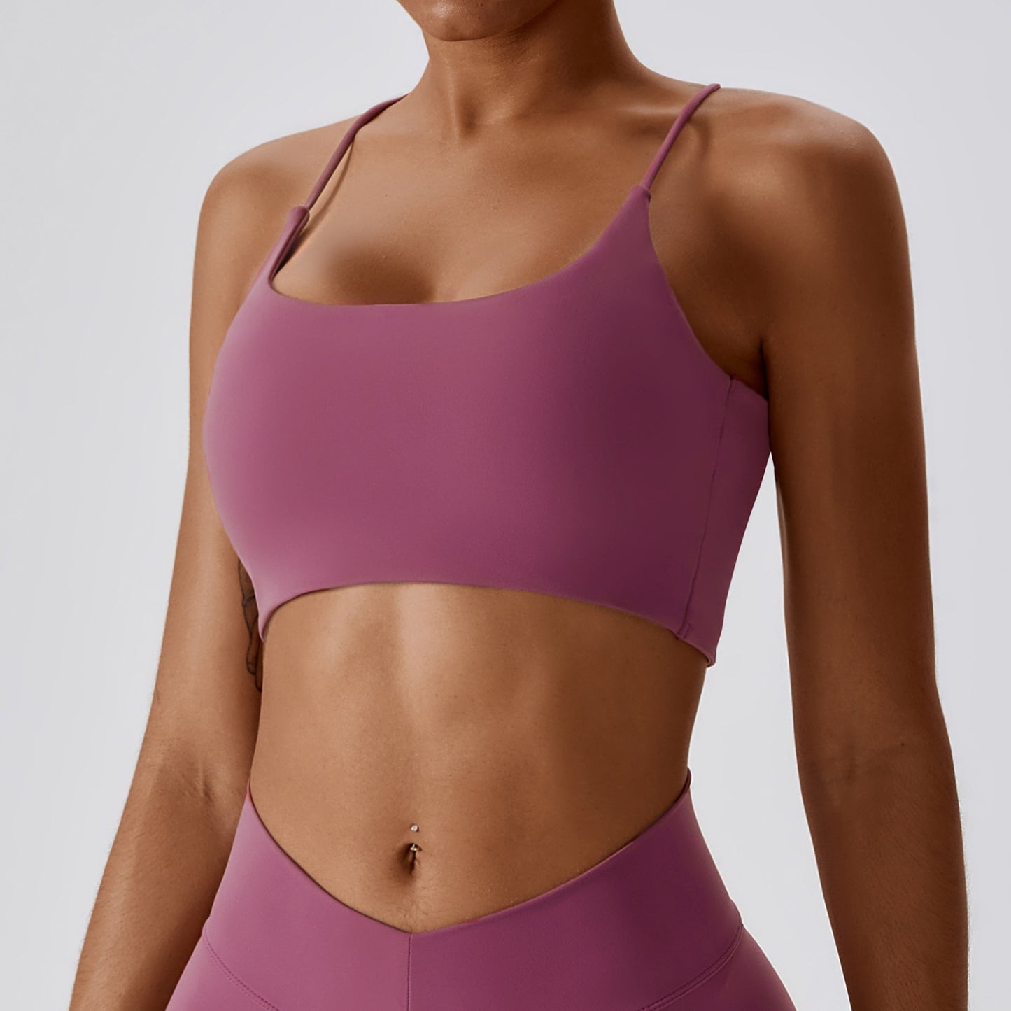 European And American Summer Shockproof Naked Yoga Bra Outer Wear Running Fitness Sports Underwear Beauty Back Yoga Vest 8233