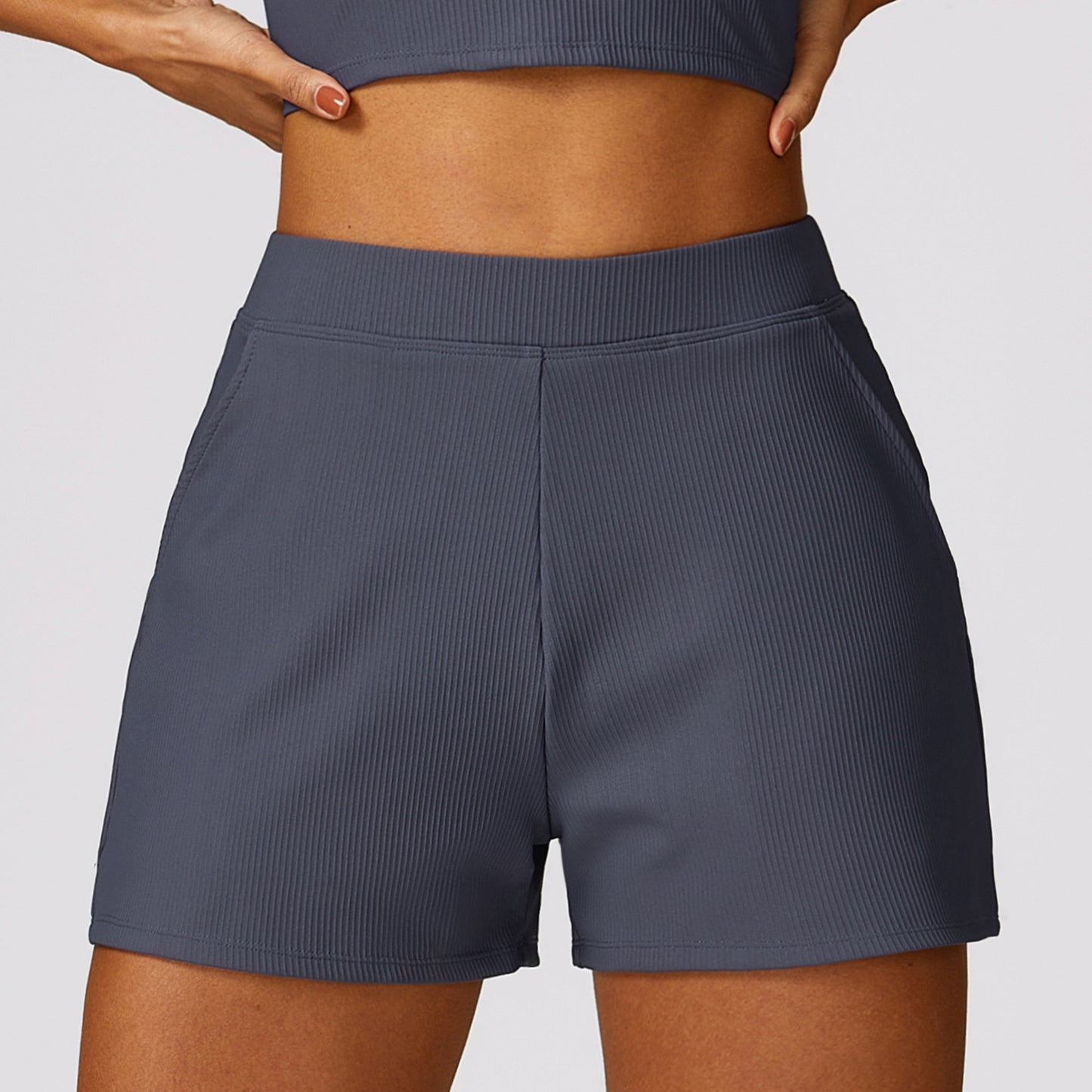 Spring Loose Casual Sports Shorts Threaded All-match Quick-drying Yoga Running Fitness Shorts Women's 8526