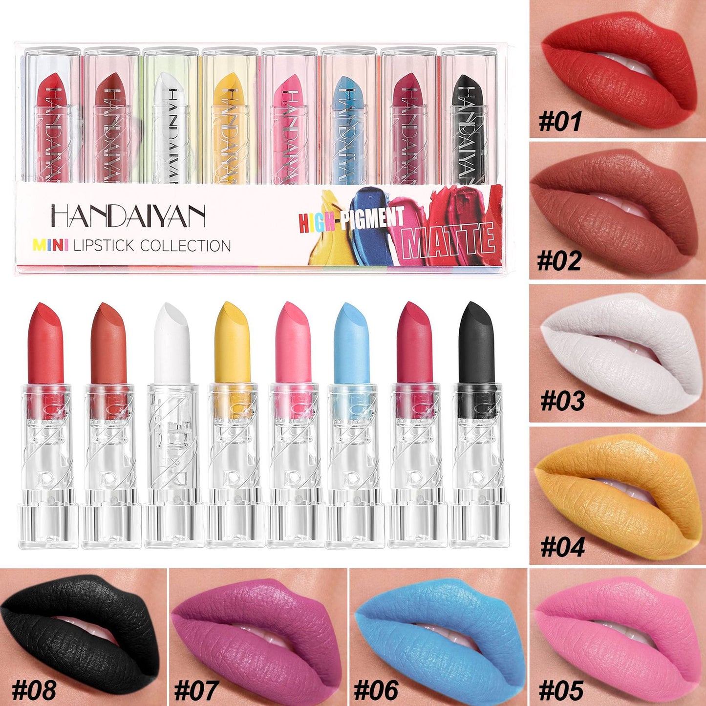 Halloween Lipstick Kit Matte Waterproof No Stain On Cup