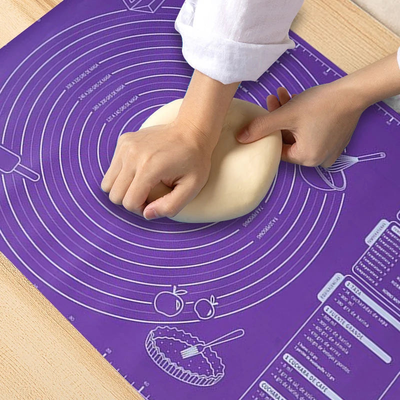 60/50/40cm Silicone Pad Baking Mat Sheet Kneading Dough Mat For