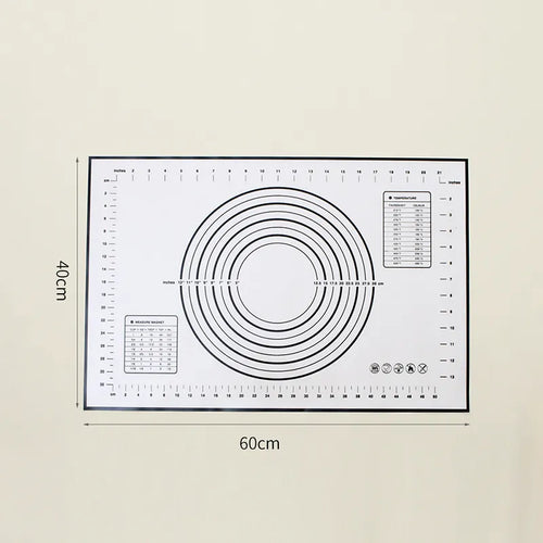 60/50/40cm Silicone Pad Baking Mat Sheet Kneading Dough Mat For