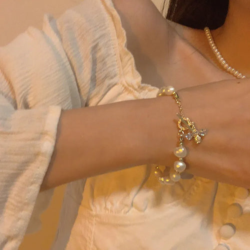 Vintage Gold Color Cuff Bracelet Set of 4 Stainless Steel Butterfly