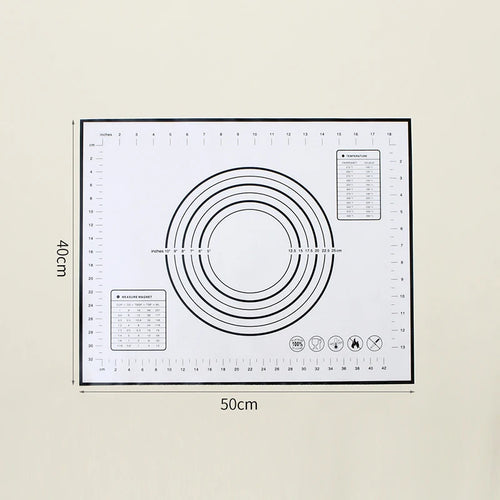 60/50/40cm Silicone Pad Baking Mat Sheet Kneading Dough Mat For