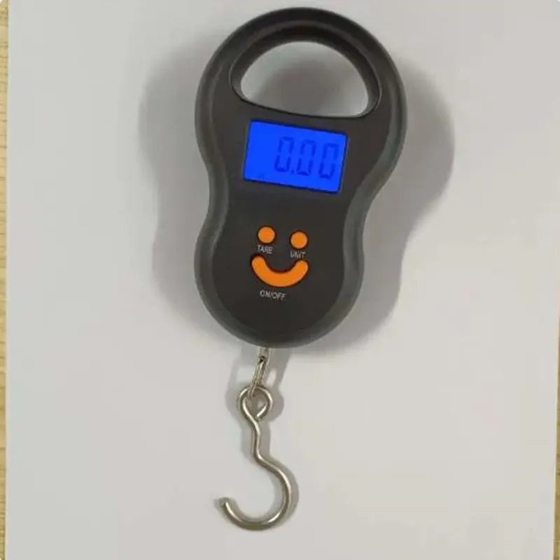 50Kg/10g Black Electronic Hanging Scale LCD Digital Scale BackLight
