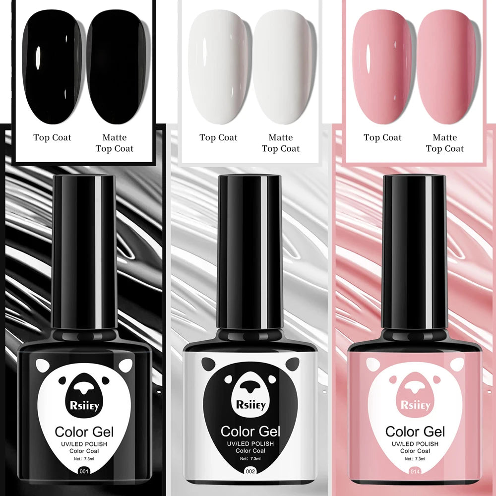 41 Colors Nail Gel Polish Black White Pink Solid Vernis Semi Permanent