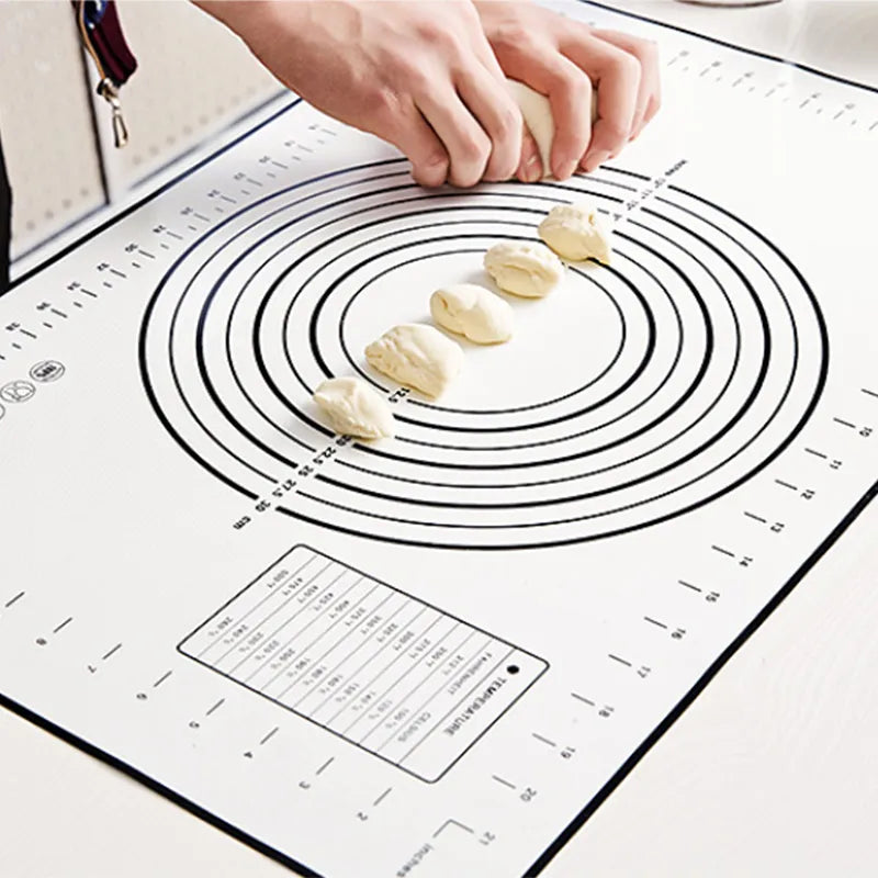 60/50/40cm Silicone Pad Baking Mat Sheet Kneading Dough Mat For