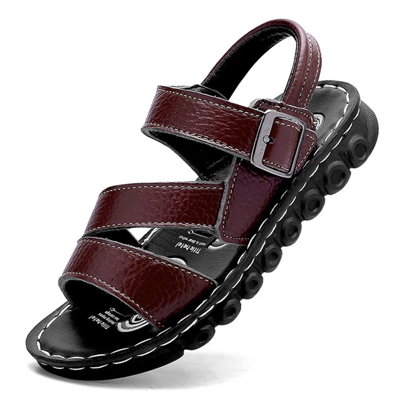 Kids Leather Sandal Boy Shoes Summer Outdoor Beach Casual Sneakers