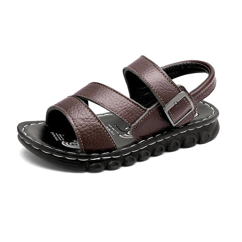 Kids Leather Sandal Boy Shoes Summer Outdoor Beach Casual Sneakers