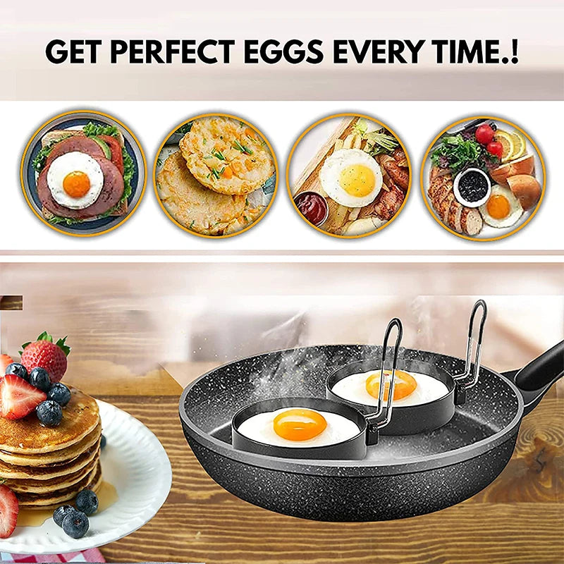 Professional Stainless Steel Egg Fried Ring Nonstick Round Pancake