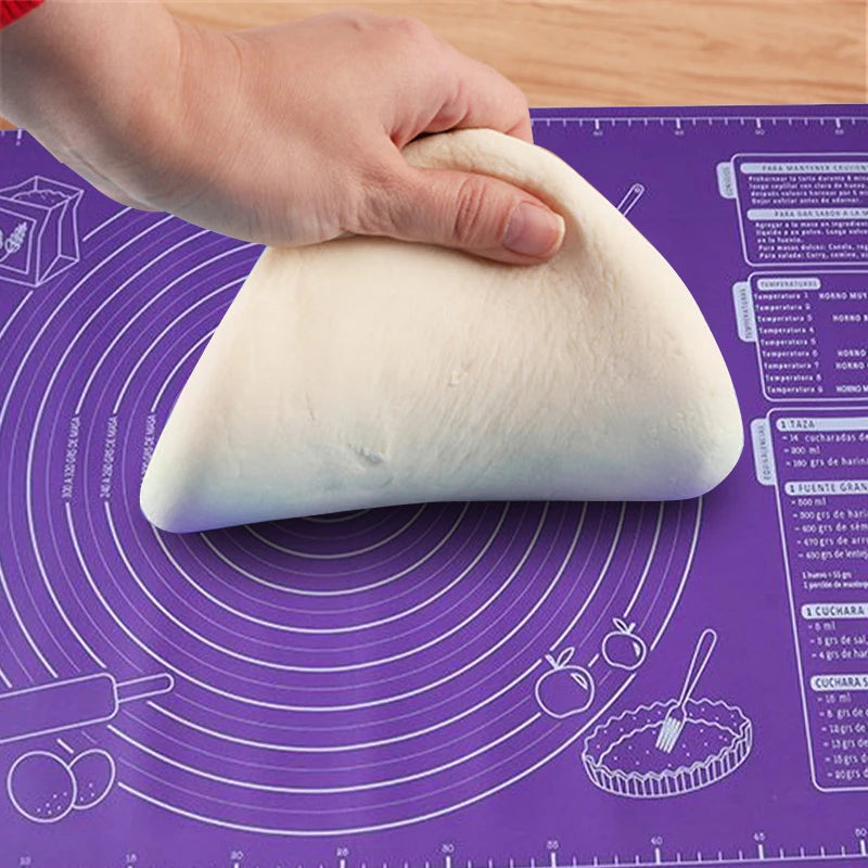 60/50/40cm Silicone Pad Baking Mat Sheet Kneading Dough Mat For
