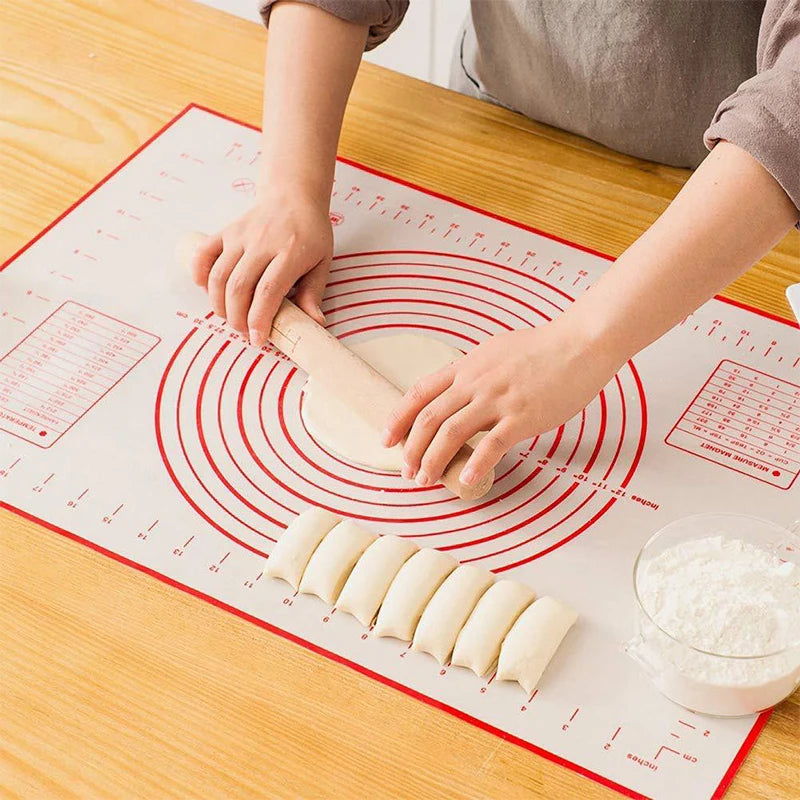 60/50/40cm Silicone Pad Baking Mat Sheet Kneading Dough Mat For